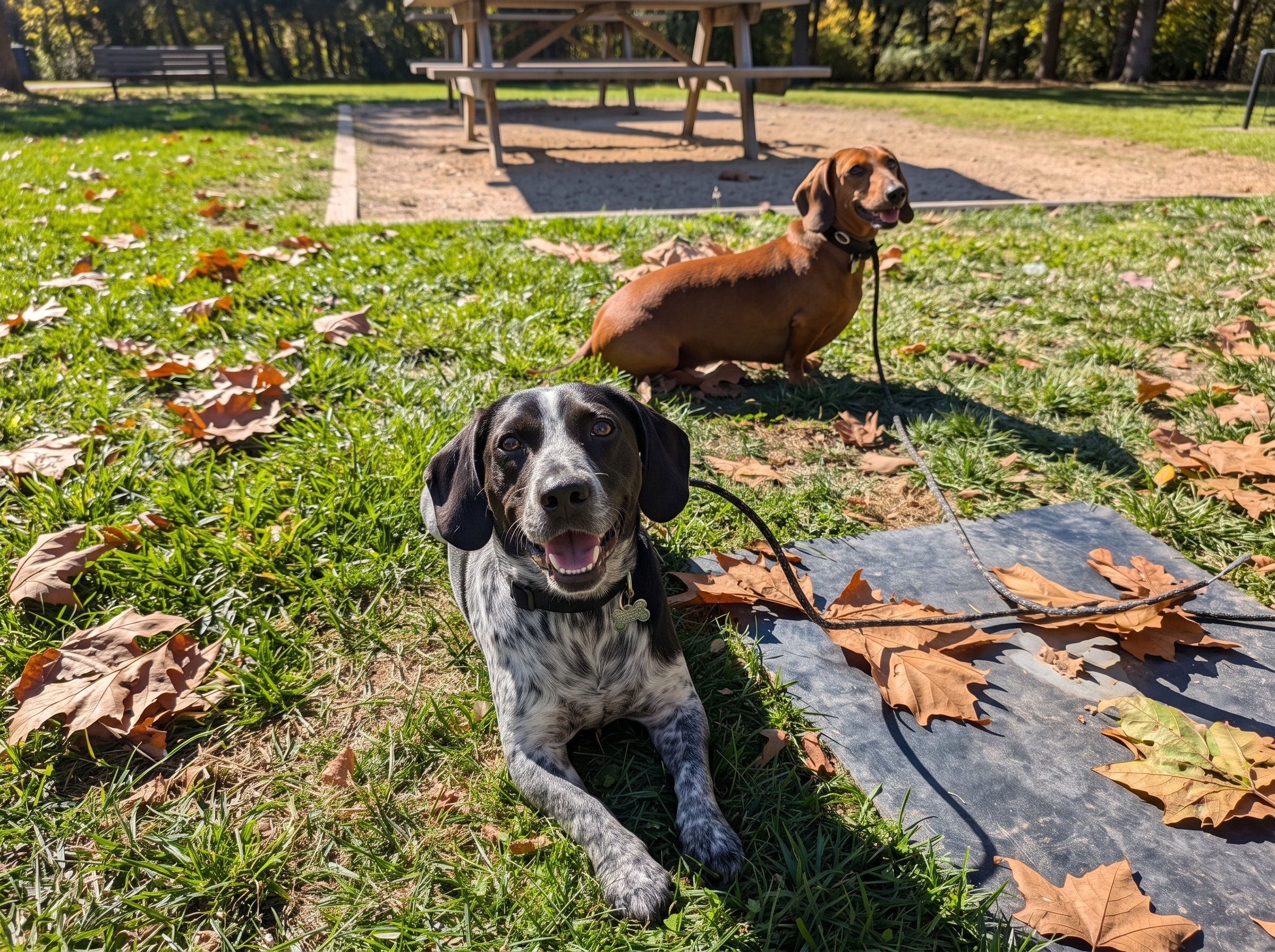 Matt and Kieron, owners of Rylstone Barn Stay, on the property